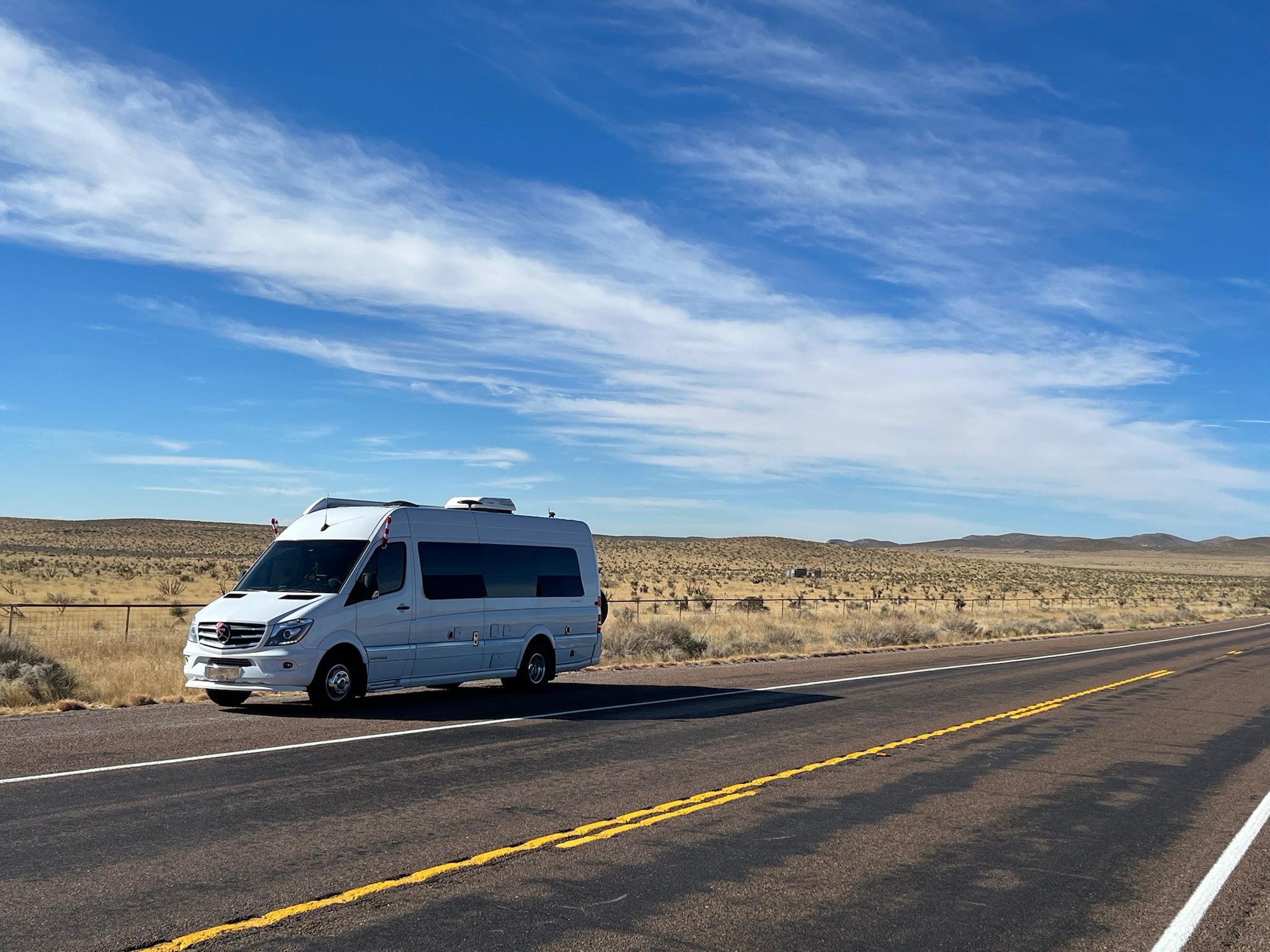 High desert highway, big sky